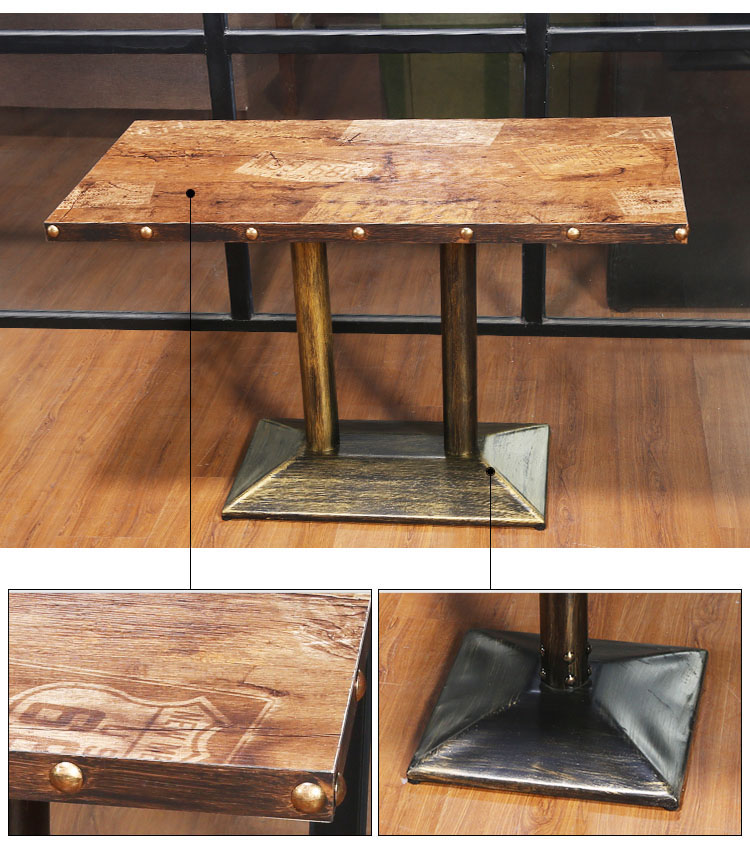 restaurant table tops and bases