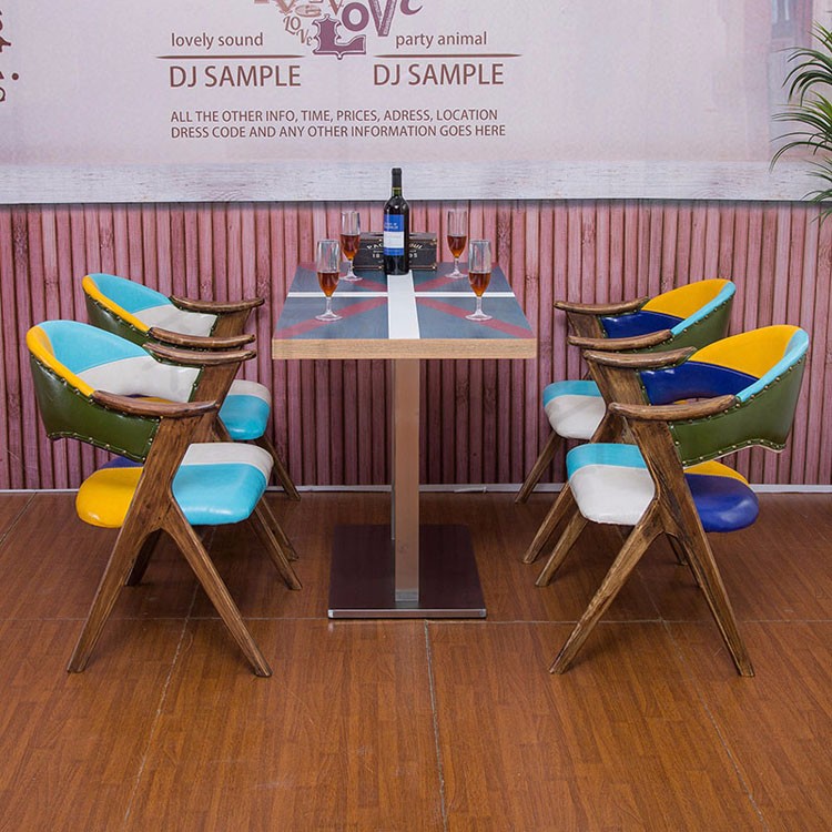 restaurant stools and tables
