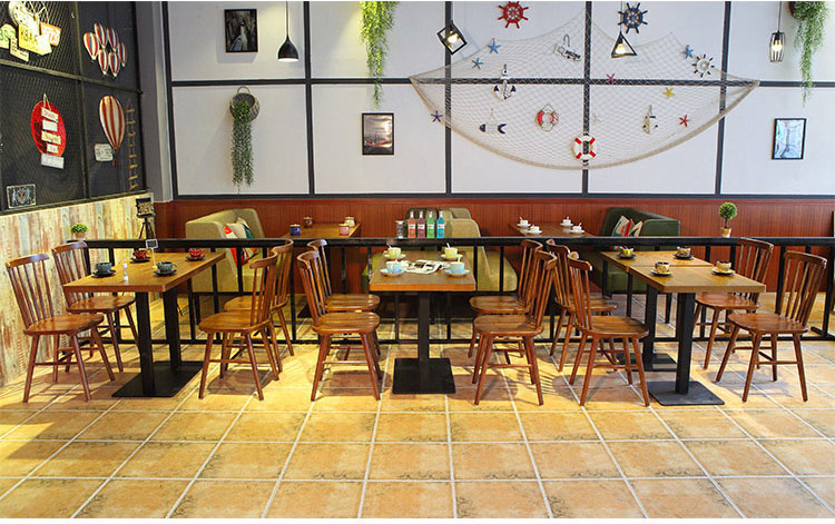 restaurant table with chairs