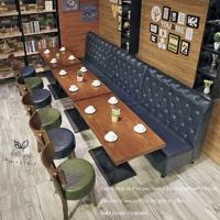 Nordic Style Commercial Furniture Wooden Restaurant Table And Booths SE001-11