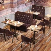 Industrial Metal Restaurant Furniture Catering Booths Sofa And Table SE001-31