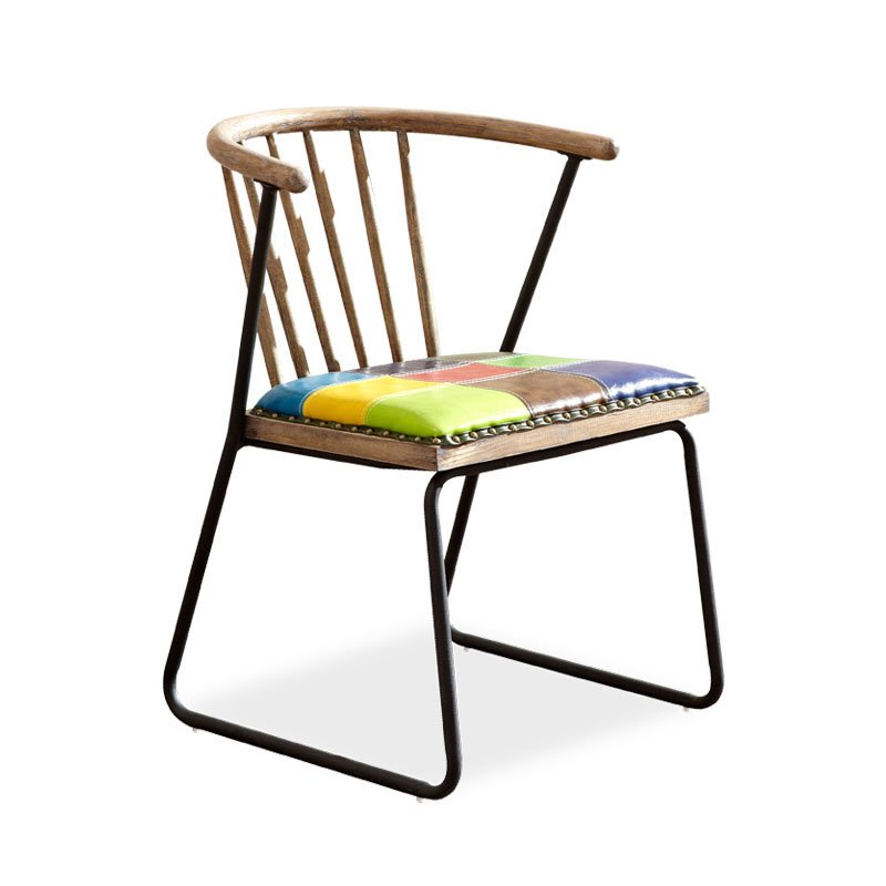 Industrial Design Coffee shop Bar Colorful Metal Chair CB002