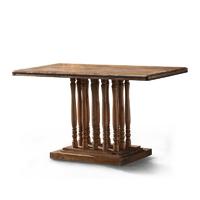 Antique Style Wooden Coffee Shop And Restaurant Square Table TC004
