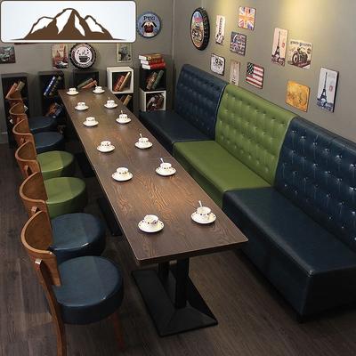 Modern Design Coffee Shop Dining Table And Booths Sofa SE001-1