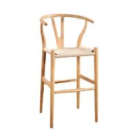 Simple Cofee Shop Solid Wood Barstool High Y Chair BA002
