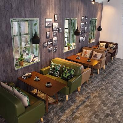 Retro Nostalgic Design Restaurant Sofas And Tables Bar Dining Seating SE006-8
