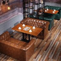 Vintage Industrial Styles Furniture Coffee Shop Use Tables And Sofa SE021-2