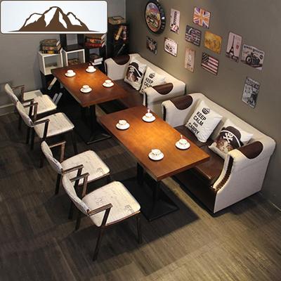 Commercial Restaurant Sofa Seating And Dining Table Set SE015-3