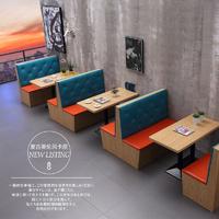 Modern Fast Food Restaurant Bench Seating And Table SJ001-4