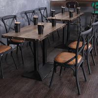 Industrial Loft Style Restaurant Furniture Iron Dining Set GROUP22