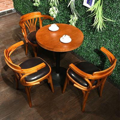 Nostalgic Style Restaurant And Bar Wood Table Chair GROUP27