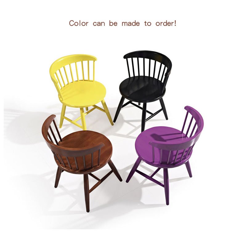 colorful wooden chairs