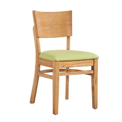 Contemporary Dining Hall Wood Chair With Upholstered CA022