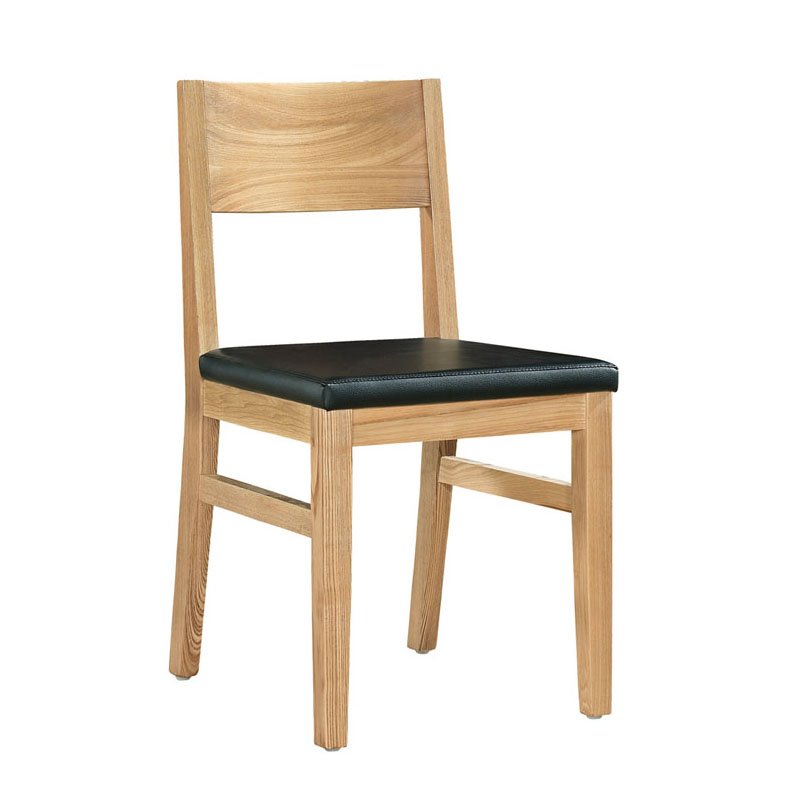 Concise Style Catering Nature Wood Leather Chair CA023