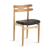 Simple Wooden Catering Furniture Leather Dining Chair CA024