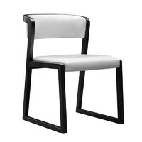 Modern Bar Bistro Wooden Dining Chair Leather Furniture CA031