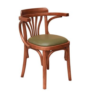 Classical Design Wooden Starbucks Cafe Armrest Chair CA044