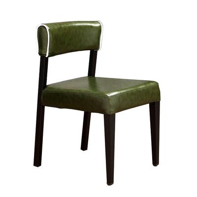 Modern Iron Dining Chair With Upholstered Back Rest CE009