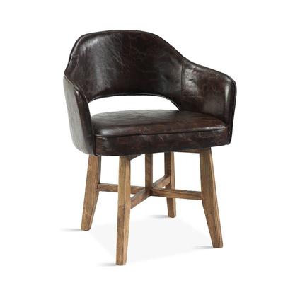 Antique Leather Upholstered Dining Chair Seating CB004