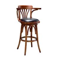 Retro Wooden High Bar Chair With Arms BA010