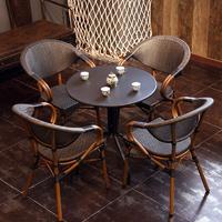 Starbucks Outdoor Cafe Table And Rattan Chairs GROUP68