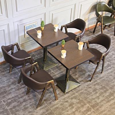 Industrial Bistro Leather Chair And Dining Table GROUP99