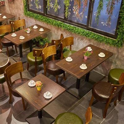 Simple Design Fast Food Restaurant Wood Table Chair GROUP132