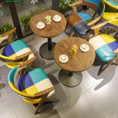 Funky Colorful Leather Armchair Dining Furniture GROUP143