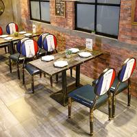 Retro Industrial Restaurant Metal Table And Chair GROUP171