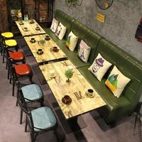 Industrial Restaurant Table And Corner Booth Sofa SE001-41