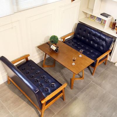 Concise Dining Room Table And Leather Sofas SJ002-8