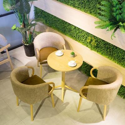Modern Hotel Wood Tables And Receptional Chairs GROUP208